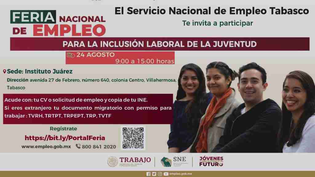 Feria Nacional de Empleo para Inclusión Laboral de la Juventud 2022 ...