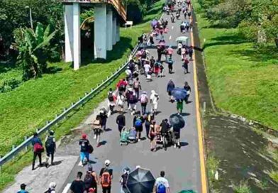 Se divide caravana migrante entre Chiapas y Oaxaca