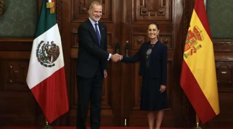 Plantea Sheinbaum identidad indígena mexicana ante Felipe VI