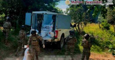 Decomisan 834 kilos en vehículo en Tonalá, Chiapas