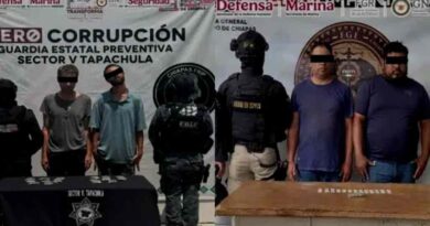 Logran detener a 57 presuntos delincuentes en Chiapas