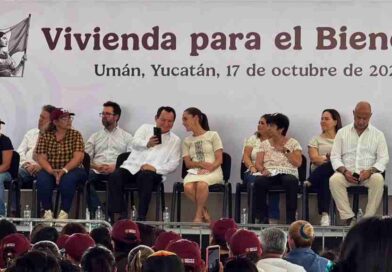 Entregan Sheinbaum y Díaz viviendas del Bienestar en Yucatán